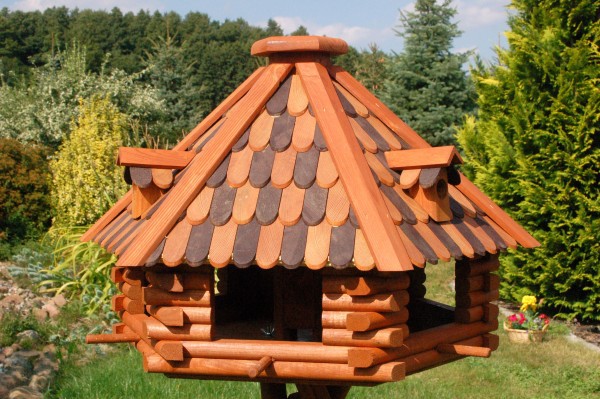 XXL Luxus Vogelhaus absoluter Blickfang, Vogelfutterhaus aus Holz